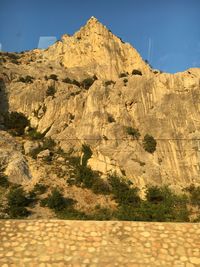 Scenic view of mountain against sky