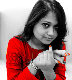 Portrait of smiling girl