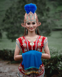 Portrait of a smiling young woman