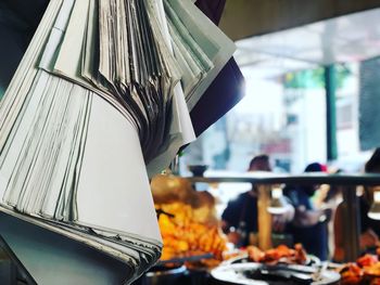 Close-up of food for sale at market stall