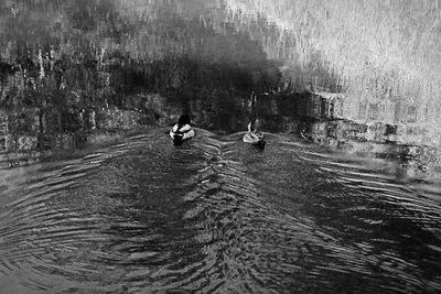 Boats in river