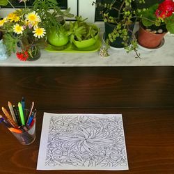 Potted plants on table