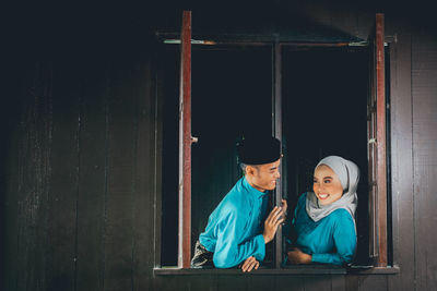 Portrait of young couple