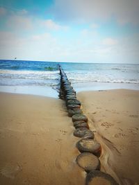 Scenic view of sea against sky