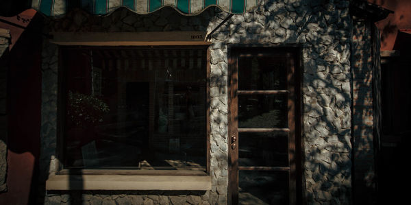 Exterior of abandoned building