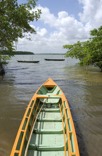 Scenic view of river against sky