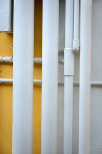 Close-up of white pipes