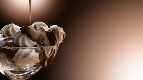 Close-up of ice cream