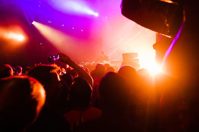 Crowd at music concert