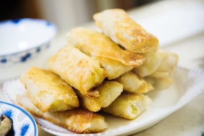 Close-up of food in plate