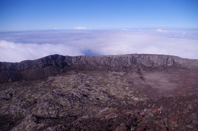 Scenic view of mountain against sky