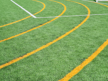 Full frame shot of soccer field