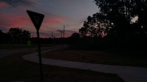 Road at sunset