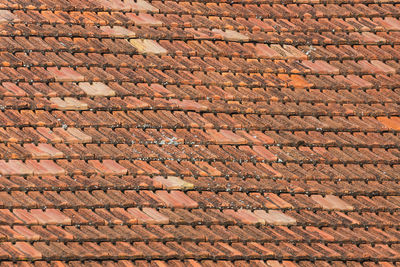 Full frame shot of roof tiles