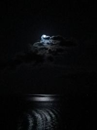 Close-up of moon against sky at night