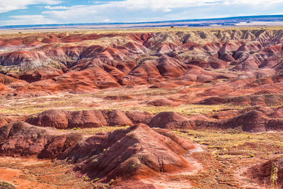 Rock formations on landscape