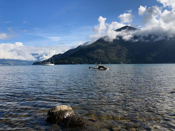 Scenic view of sea against sky