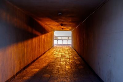 Empty corridor of building