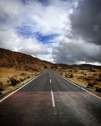 Road amidst landscape against sky