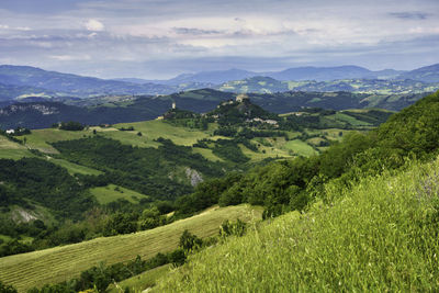 Scenic view of landscape against sky