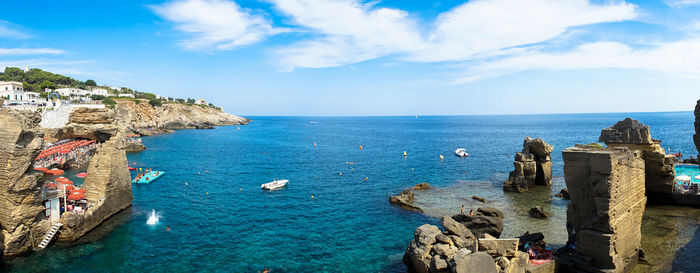 Panoramic view of sea against sky