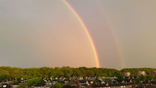 Rainbow over calm sea