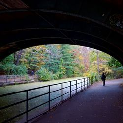 People in tunnel