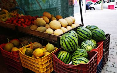 Fruits for sale in market