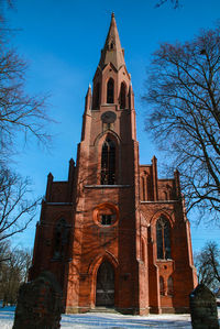 Low angle view of building against sky