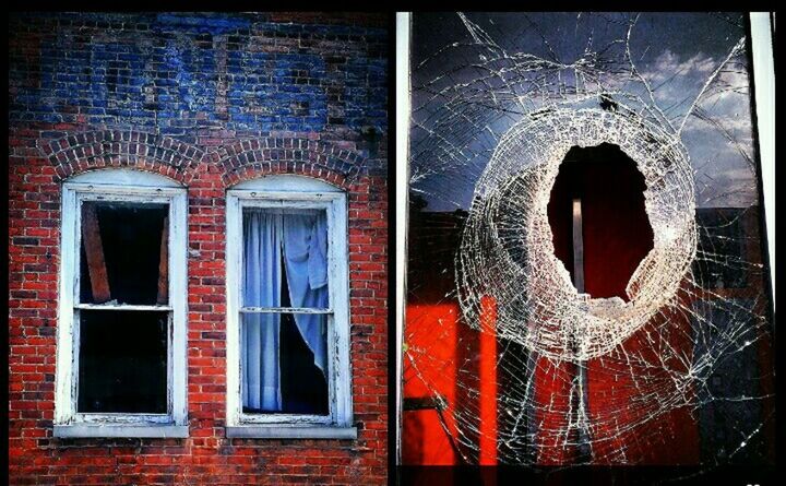 architecture, window, building exterior, built structure, brick wall, old, transfer print, auto post production filter, house, full frame, residential structure, weathered, damaged, building, low angle view, abandoned, wall - building feature, residential building, backgrounds, no people