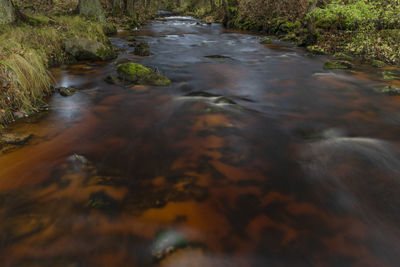 River flowing through rocks