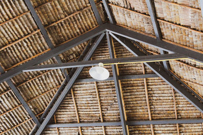 Low angle view of ceiling of building