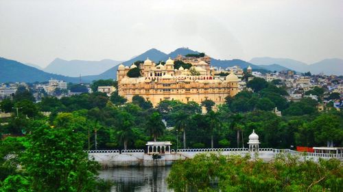 View of buildings at waterfront