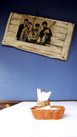 Close-up of cake on table