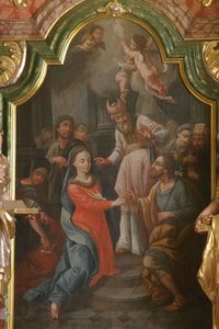 Group of people in temple