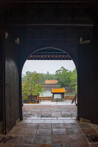 View of empty entrance of building