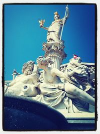 Low angle view of statue