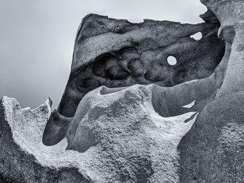 Close-up of horse statue