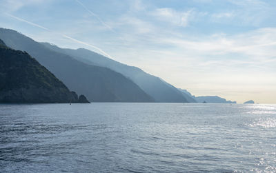 Scenery around a coastal area named cinque terre in liguria