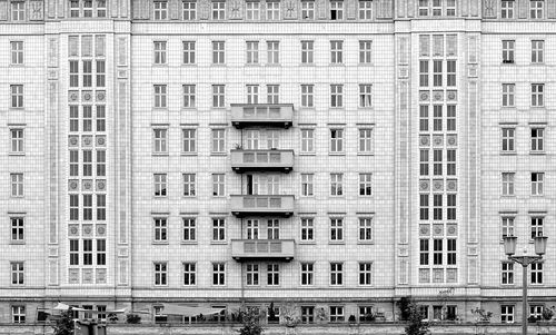 Facades at the formerly stalinallee, berlin, germany