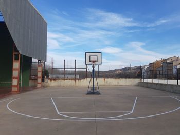 View of basketball court