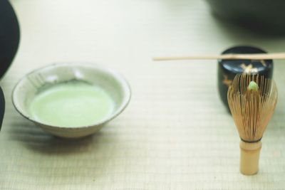 Close-up of green tea