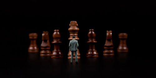 Full frame shot of chess pieces