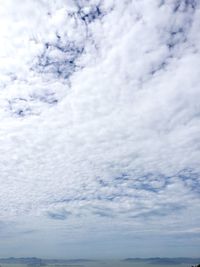 Scenic view of cloudy sky