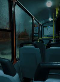 Empty seats in bus