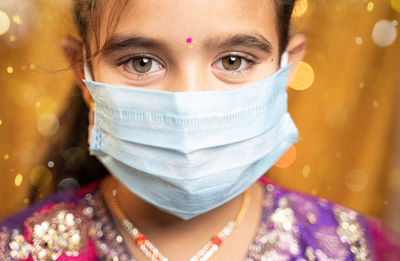 Close-up portrait of a girl