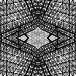 Low angle view of skylight