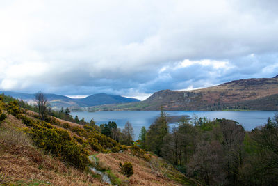 Landscape view overlooking haweswater 