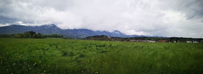 Panoramic view of landscape against sky