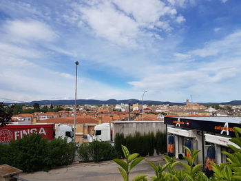 Townscape against sky